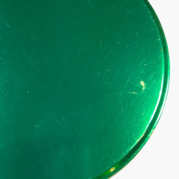 Green Round Cookie Candy Tin Canister Metal Storage - Picture 7 of 7